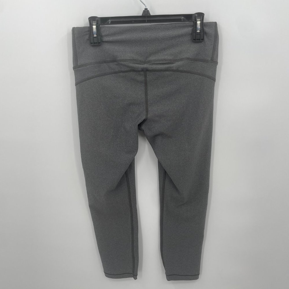 Under Armour Women's Heat Gear Armour Hi-Rise Ankle Crop Leggings Charcoal - Picture 3 of 7